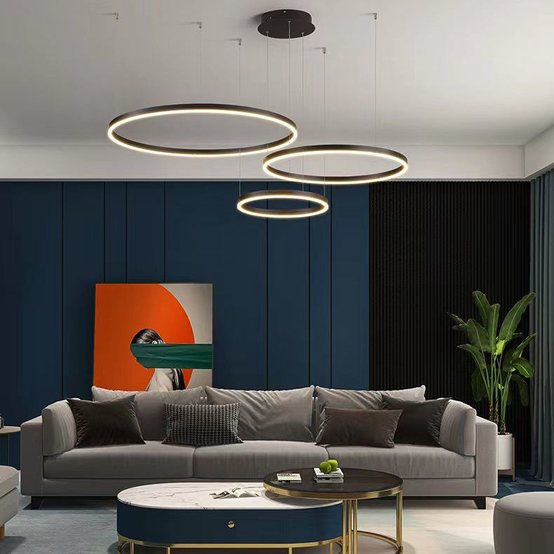 Interior Design Online Free - Nordycki współczesny wisiorek LED Light Circle