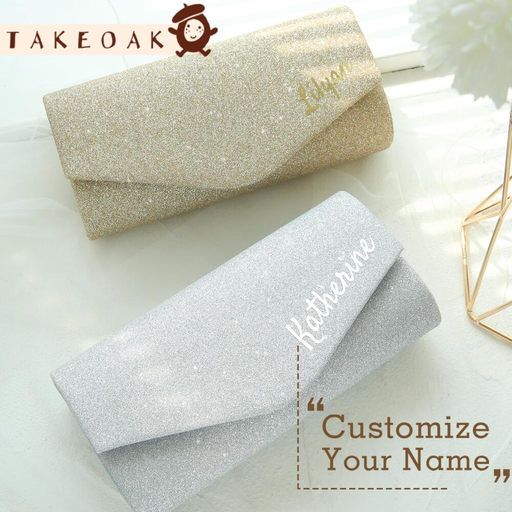 Interior Design Name - Personalizowana torebka listonoszka z brokatem i