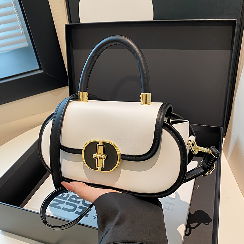 Interior Design High End - Elegancka damska mała kwadratowa torebka crossbody,