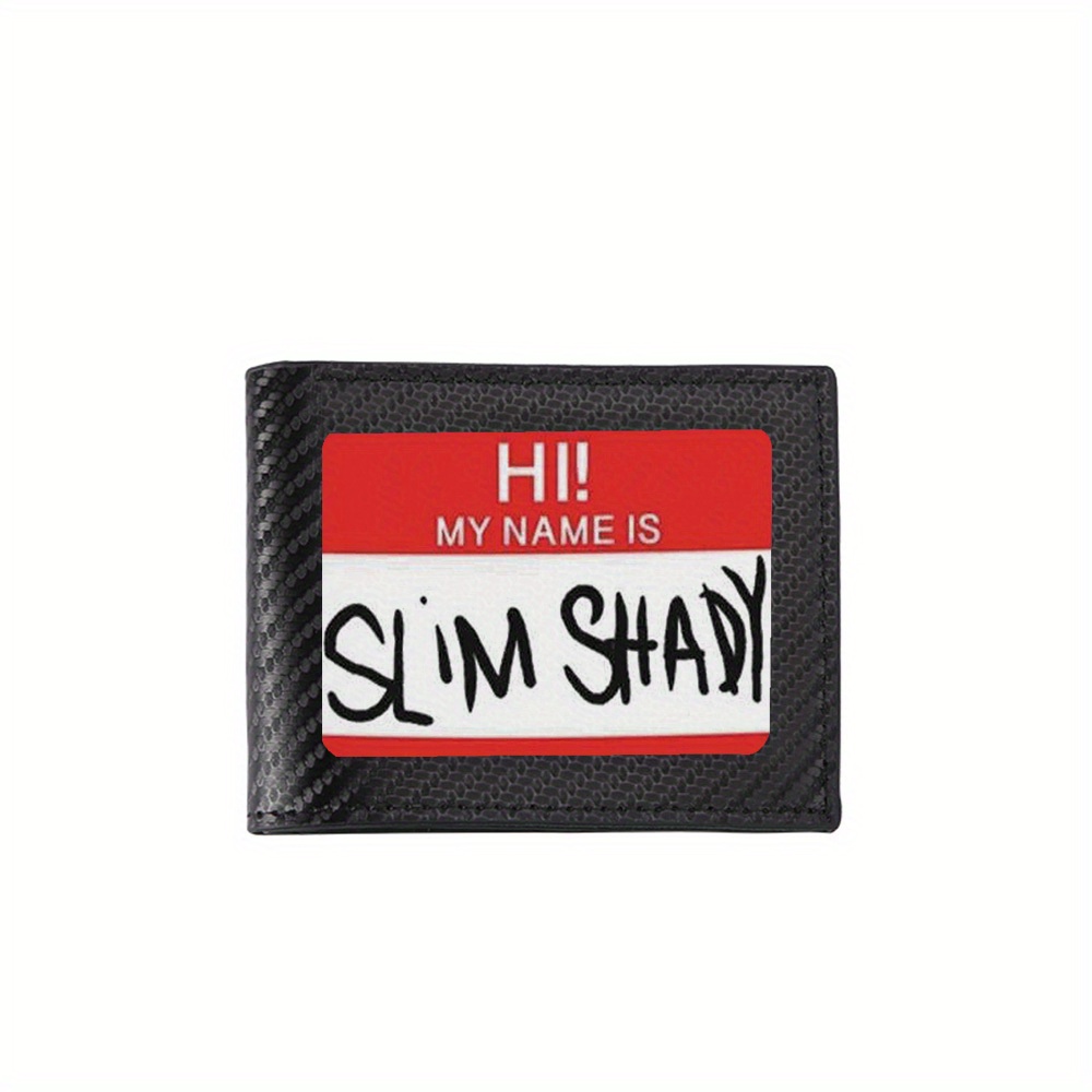 Interior Design Name - Czerwony portfel męski Slim Shady z