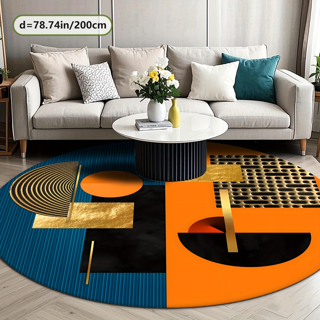 Pomarańczowy Niebieski Złoty A – Interior Design Gold recenzja i cena