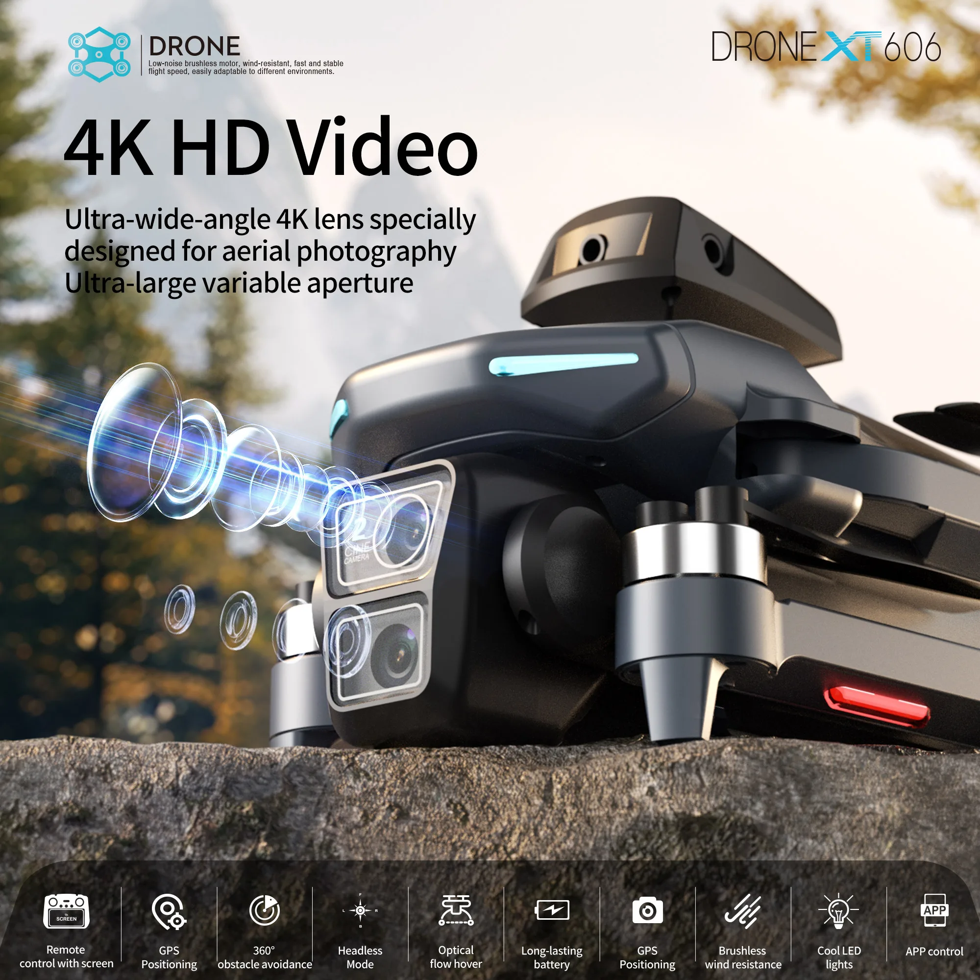 Dron GPS Lenovo XT606 MAX 4K P – Interior Design Game recenzja i cena