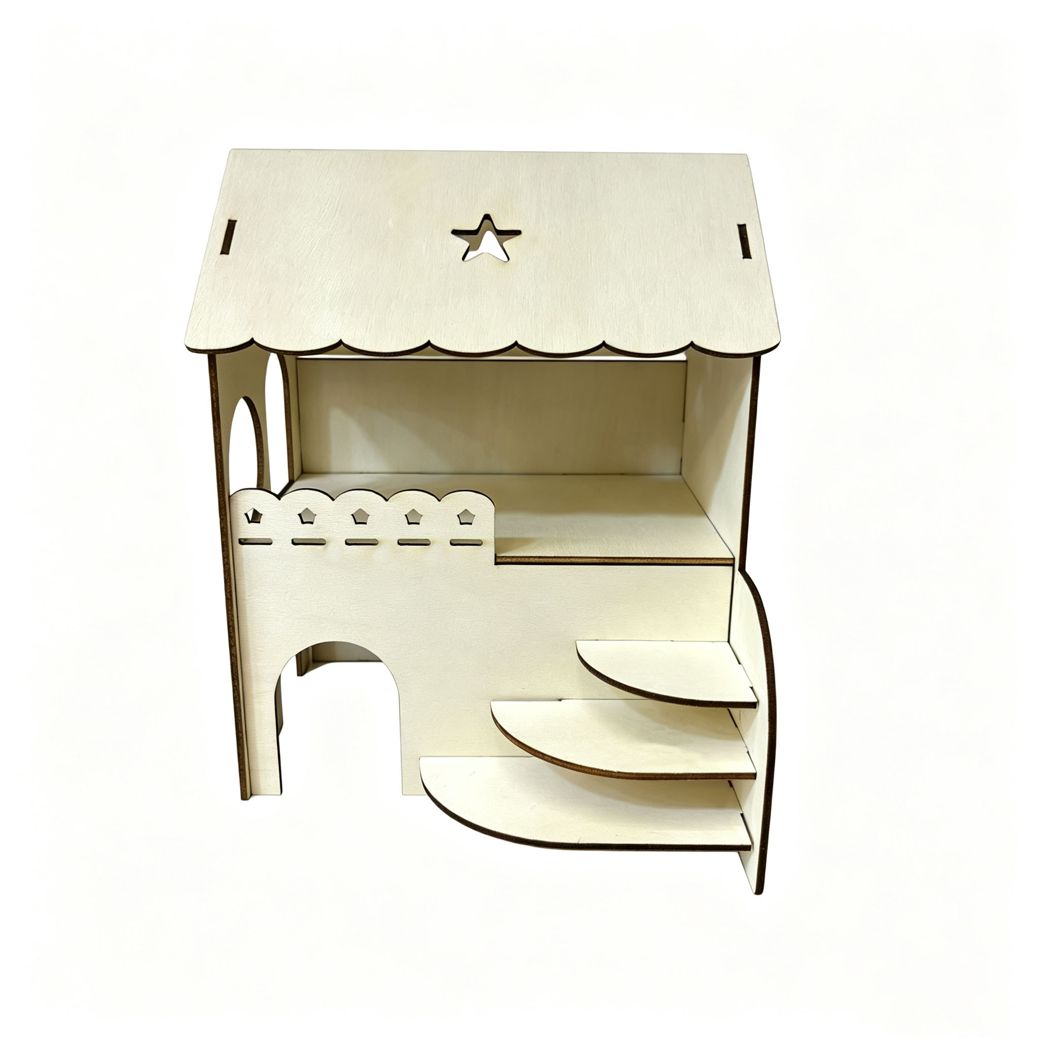 Dwupoziomowy drewniany domek d – Interior Design Gold recenzja i cena